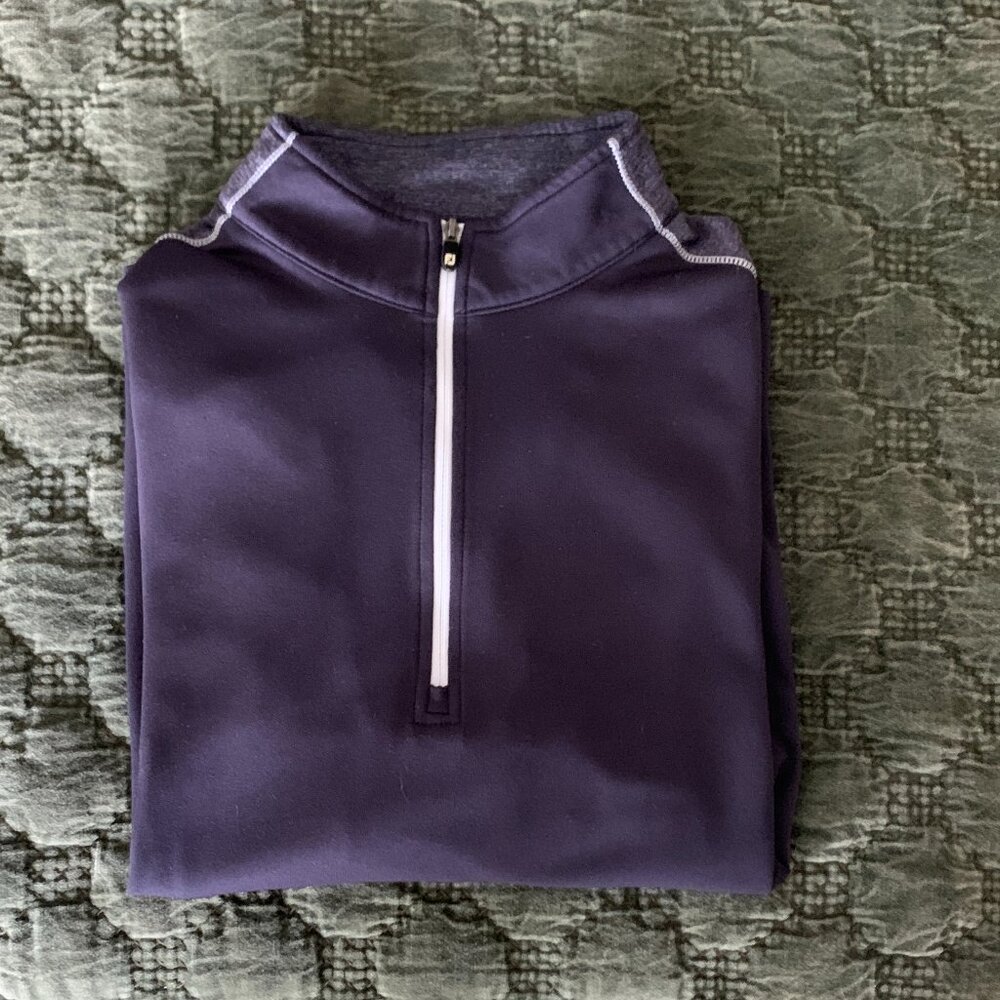 FootJoy Half Zip Sweater Mens Small Applebrook GC
